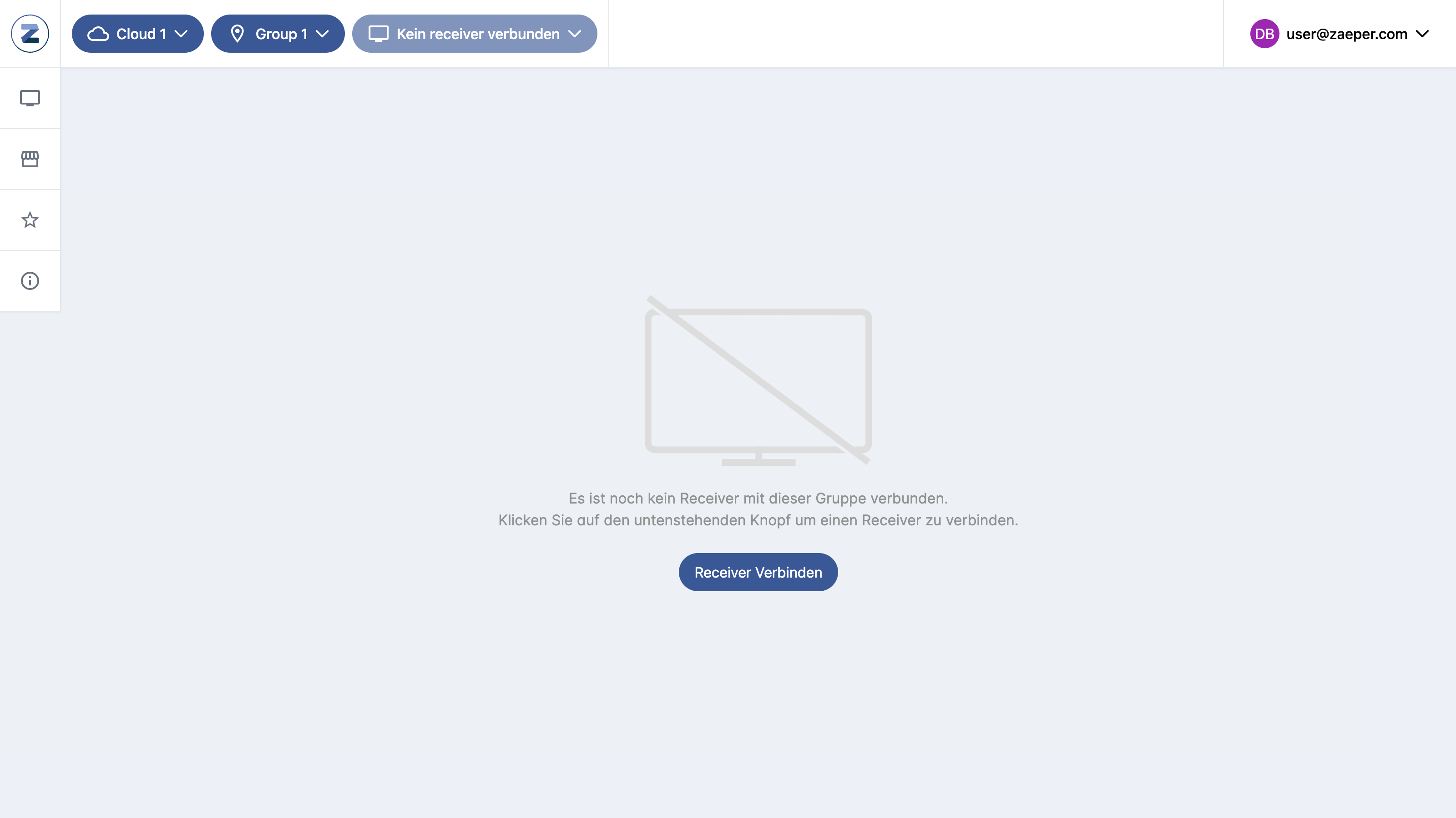 Zaeper cloud management dashboard